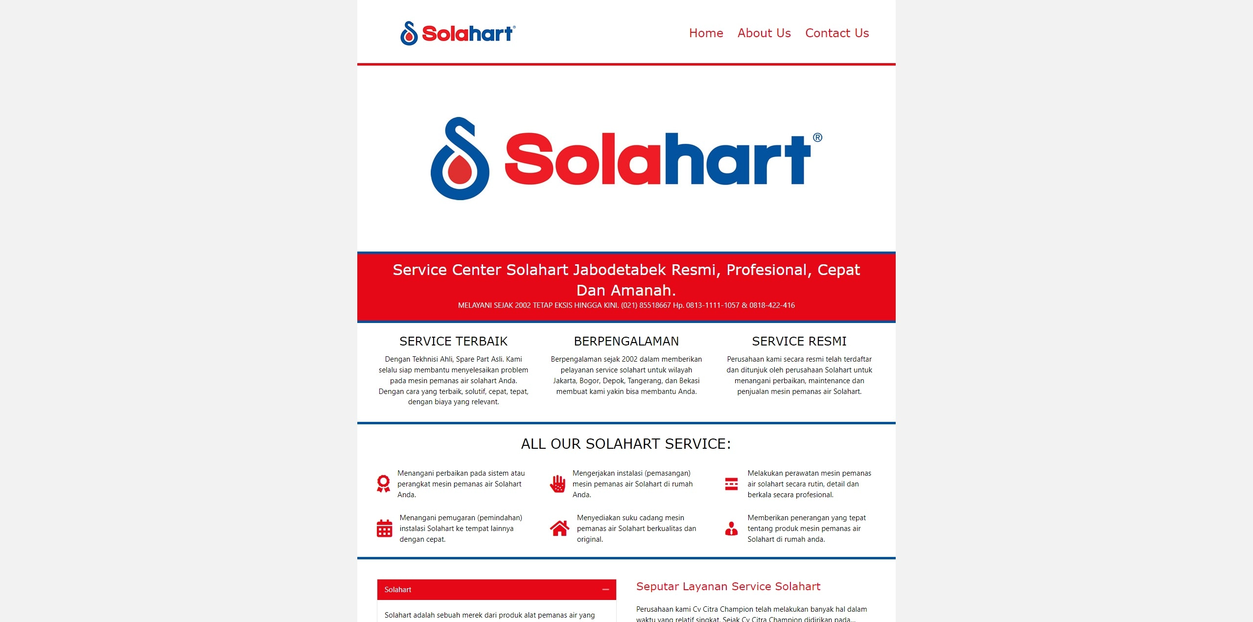 Service Center Solahart Service Center Solahart